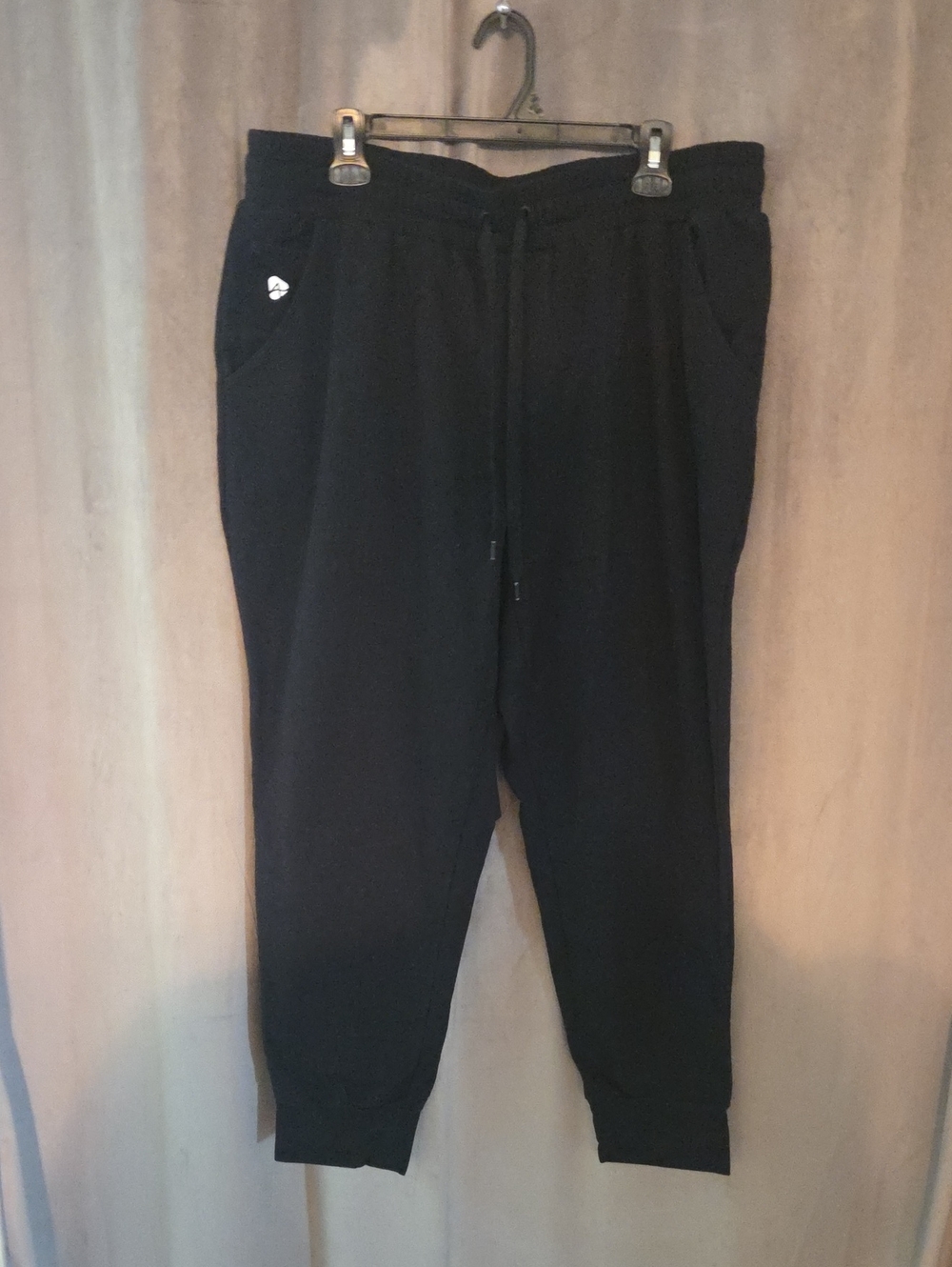 Active Zone 1X Women’s Black Drawstring Jogger Pants